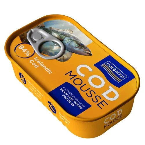 Fish4Dogs Cod Mousse Wet Dog Food Can 90g