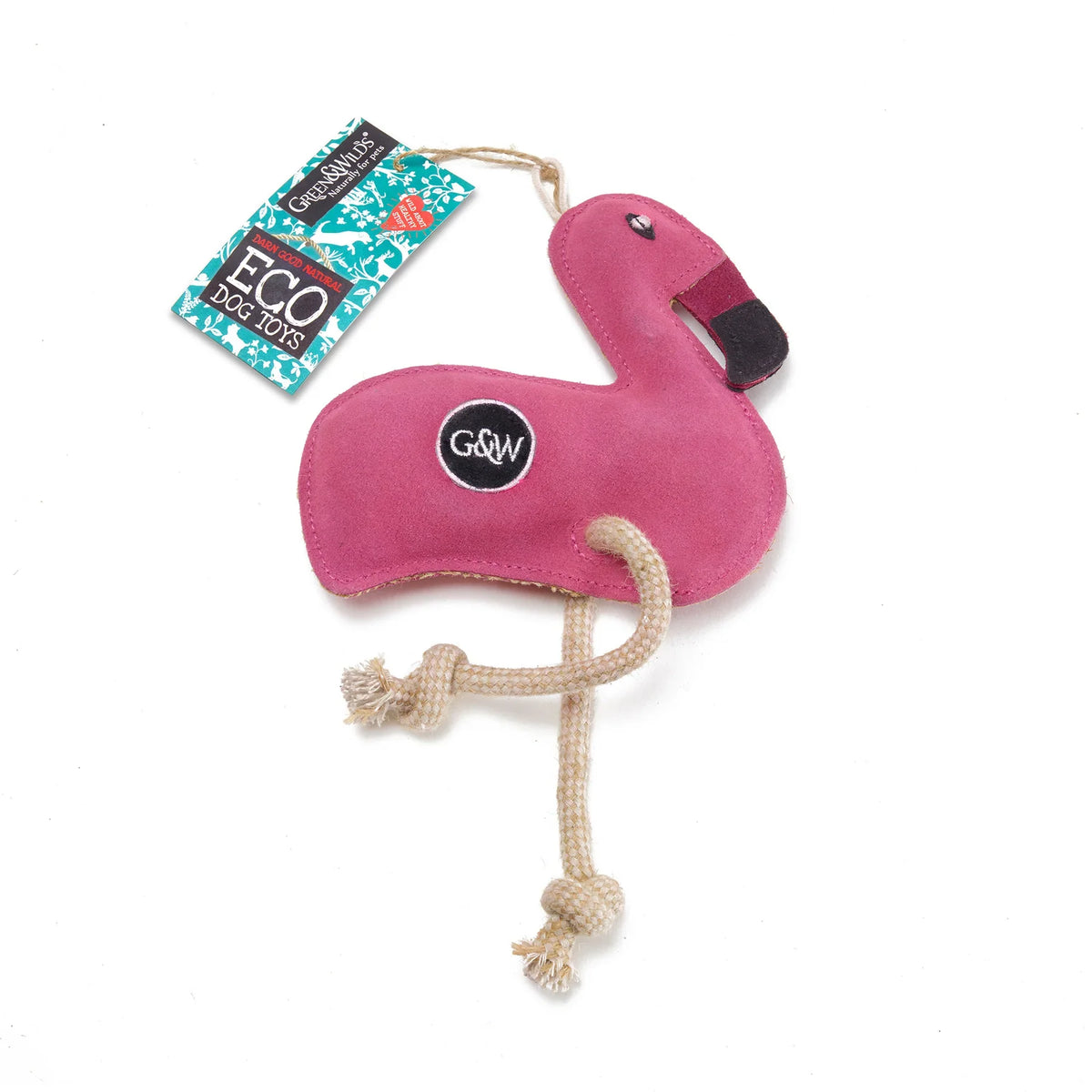 Green & Wild's Floyd the Flamingo Eco Dog Toy