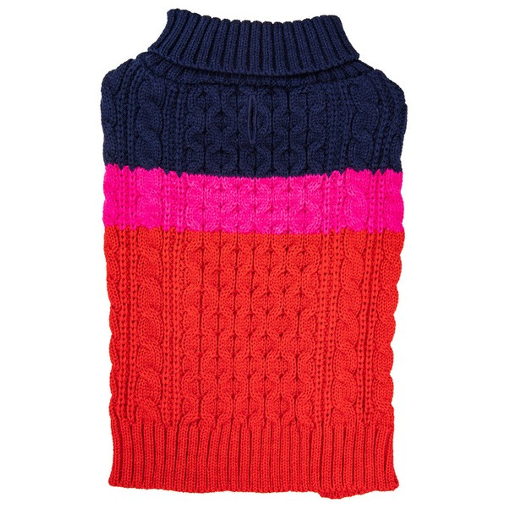 Sotnos Colour Block Red/Pink Jumper