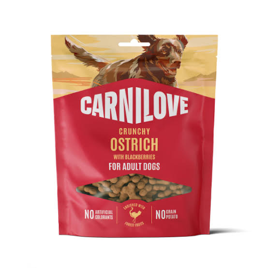 Carnilove Ostrich with Blackberries Crunchy Snack Treats 200g