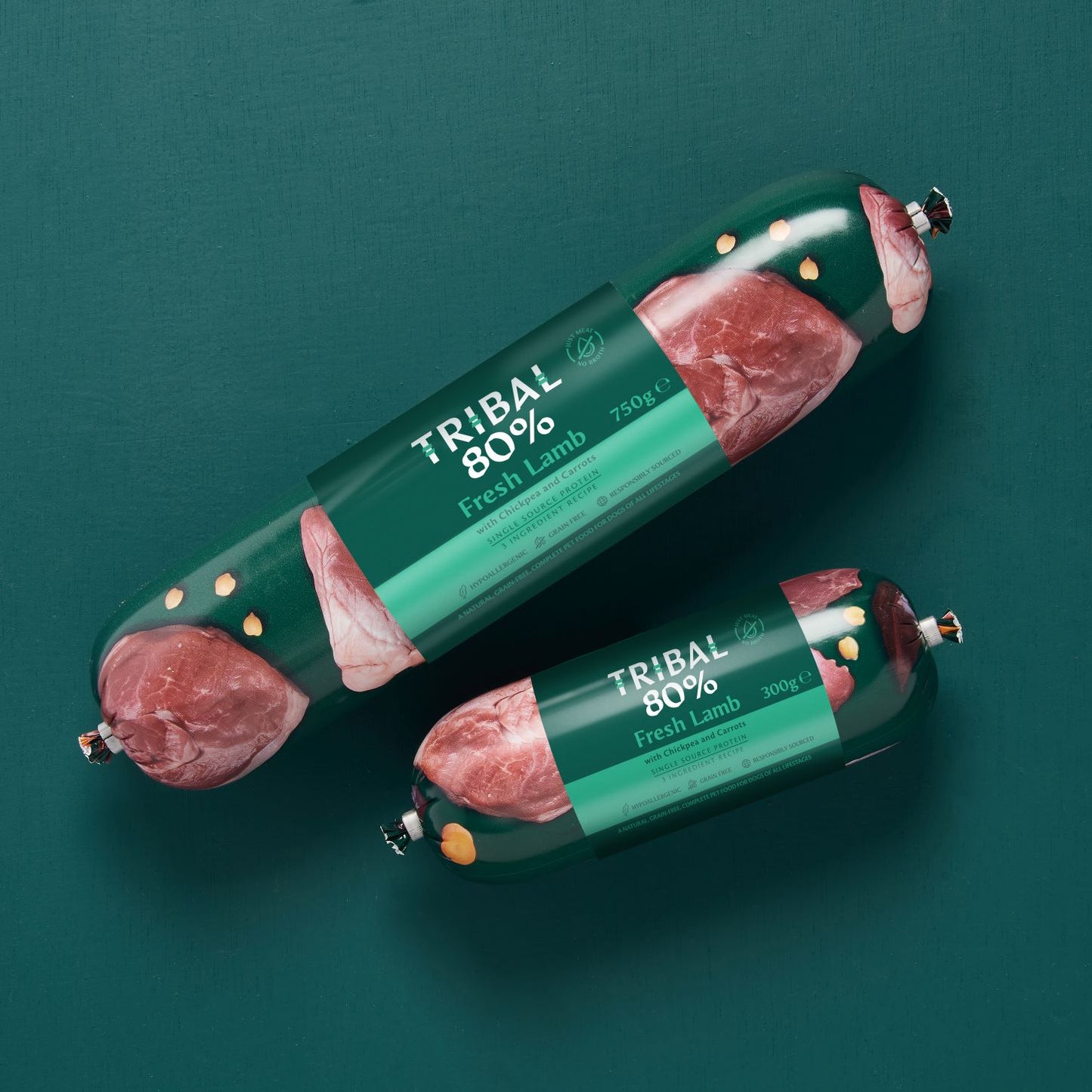 Tribal 80% Fresh Lamb Gourmet Sausage Wet Dog Food