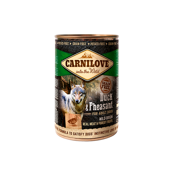 Carnilove Duck Pheasant Wet Dog Food Can 400g