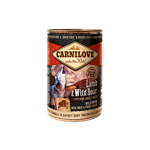 Carnilove Lamb & Wild Boar Wet Dog Food Can 400g