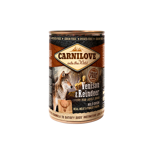 Carnilove Venison & Reindeer Wet Dog Food Can 400g
