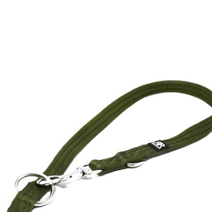 BullyBillows Double Ended Training Dog Lead Khaki
