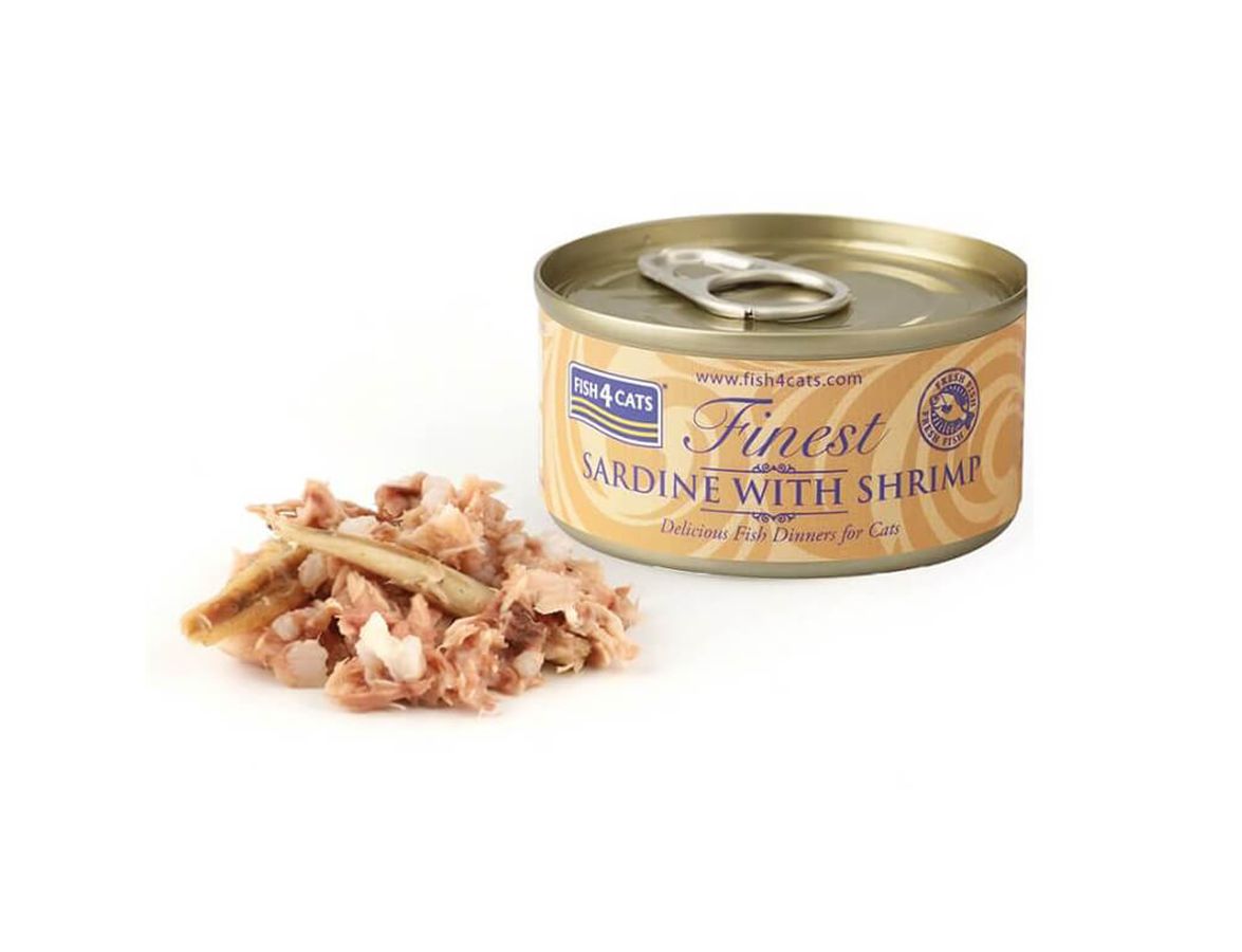Fish4Cats Sardine with Shrimp Wet Cat Food Can 70g