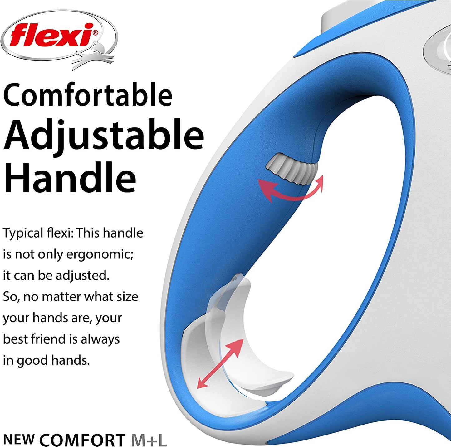 Flexi Comfort Tape Retractable Lead Blue