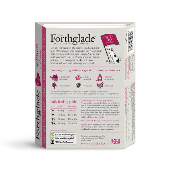 Forthglade Fish Wet Dog Food Multipack Trays 12 x 395g