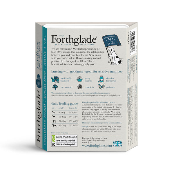 Forthglade Fish Wet Dog Food Multipack Trays 12 x 395g