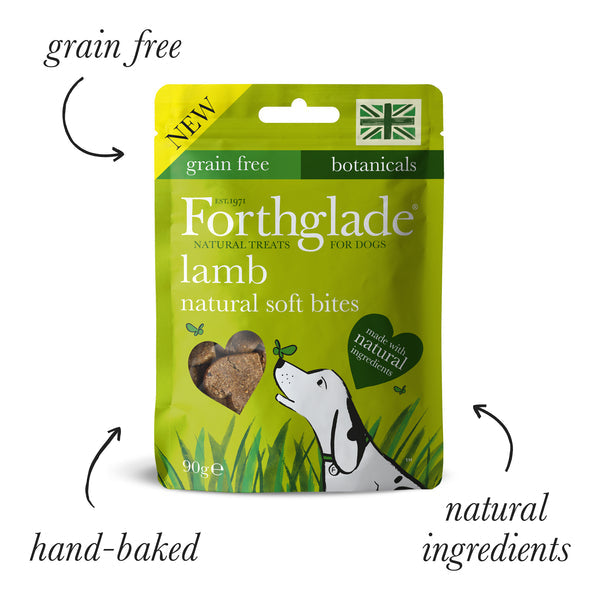 Forthglade Natural Soft Bites Lamb Dog Treats 90g
