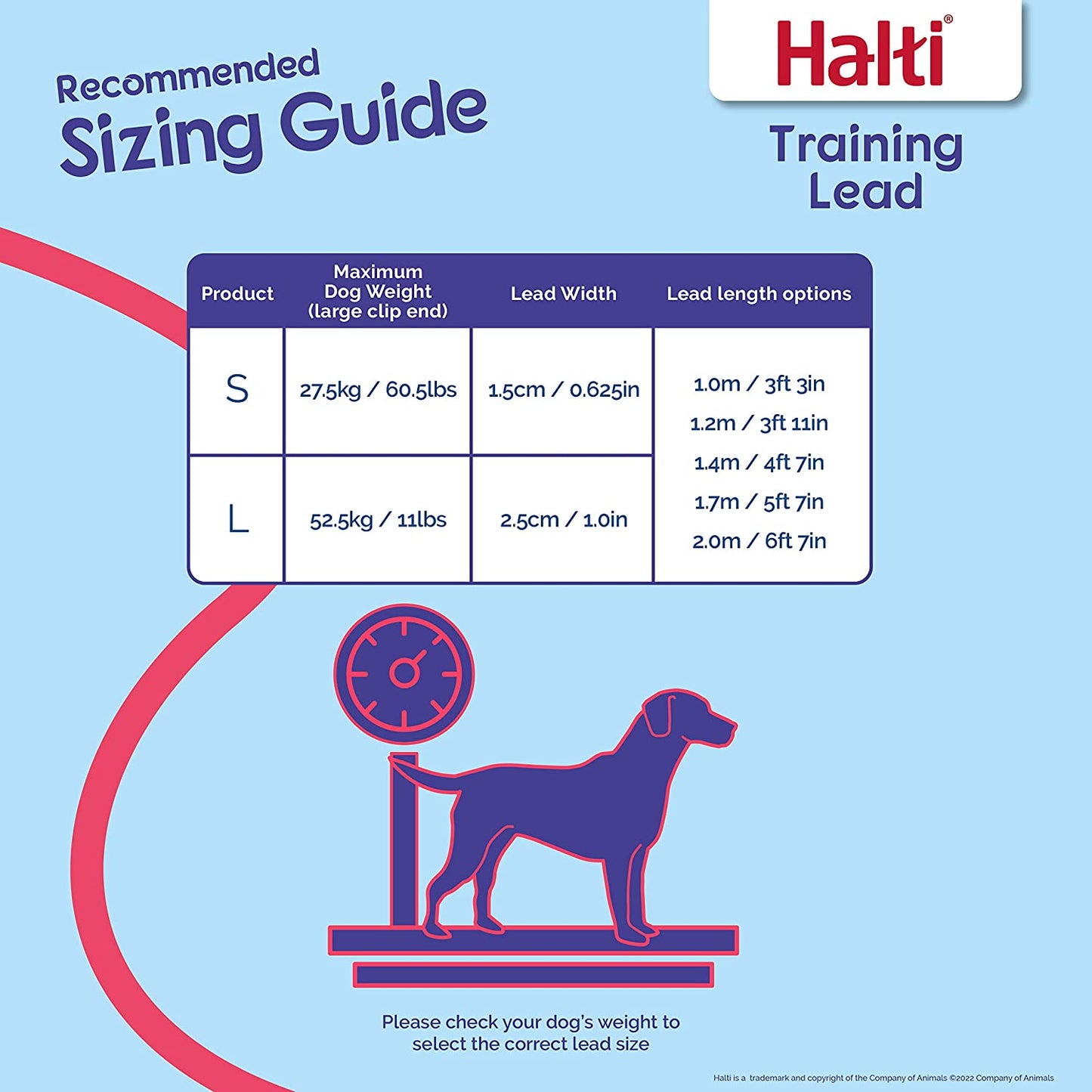 Halti Nylon Training Lead Black
