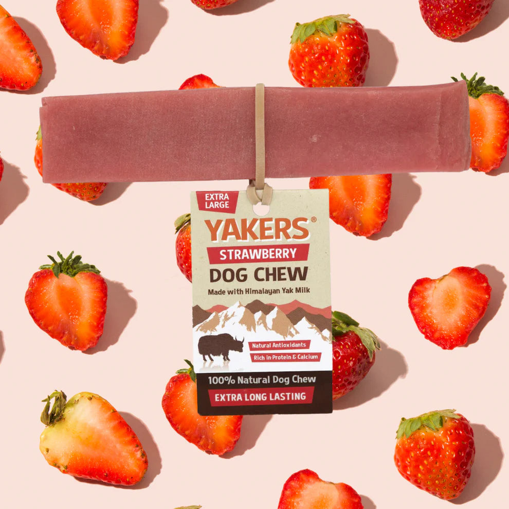 Yakers Dog Chew Strawberry