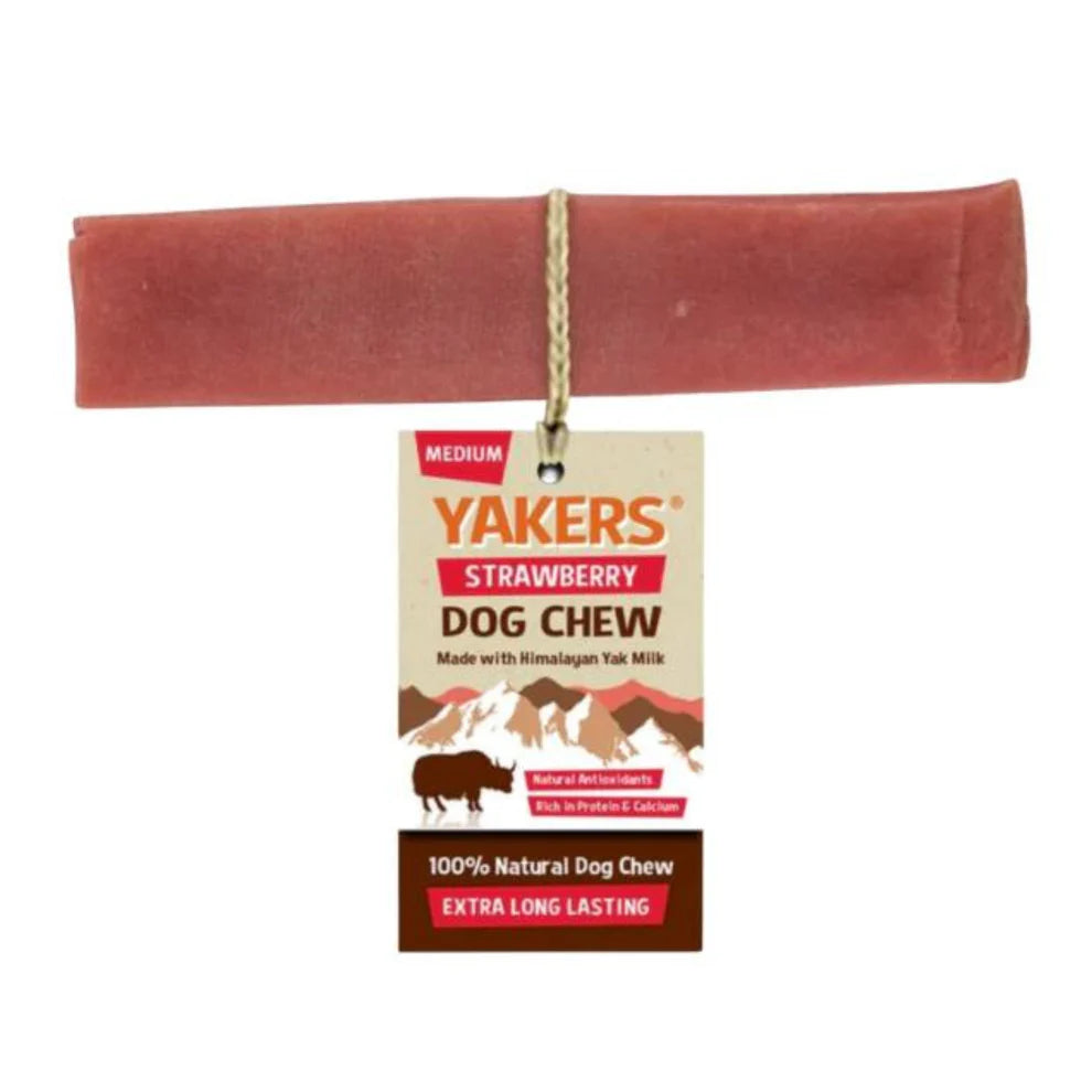 Yakers Dog Chew Strawberry