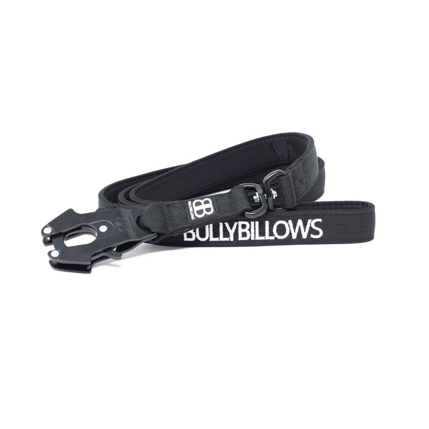 BullyBillows Swivel Combat Dog Lead Black