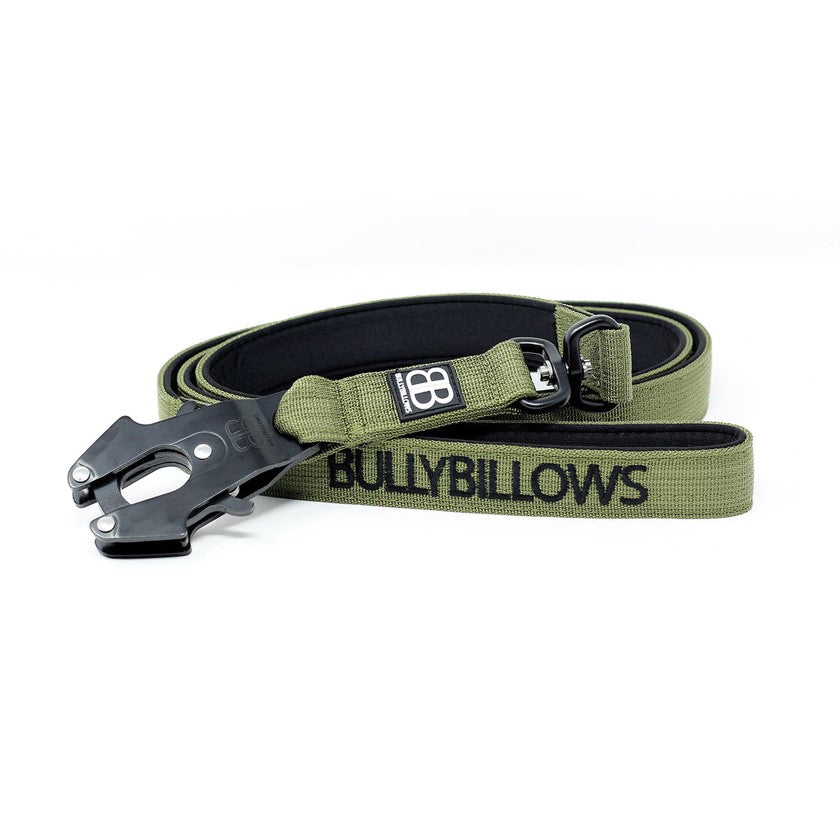 BullyBillows Swivel Combat Dog Lead Khaki