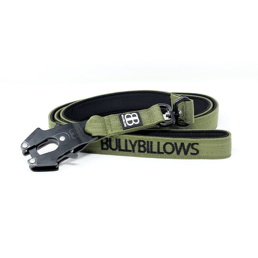 BullyBillows Swivel Combat Dog Lead Khaki
