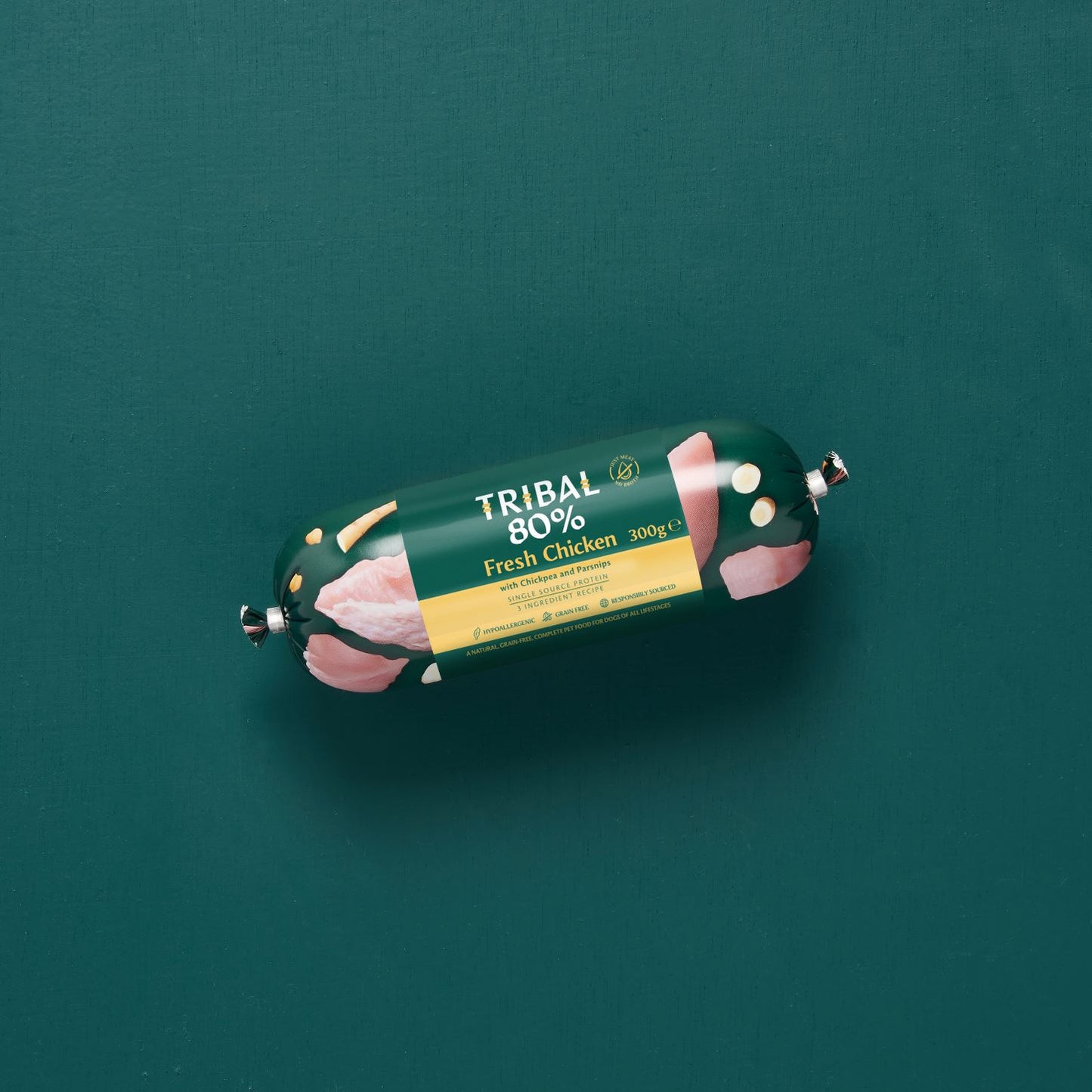 Tribal 80% Fresh Chicken Gourmet Sausage Wet Dog Food