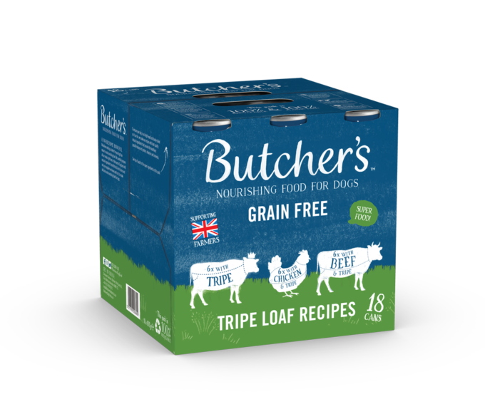 Butcher's Tripe Loaf Recipes Wet Dog Food Multipack Cans 18 x 400g