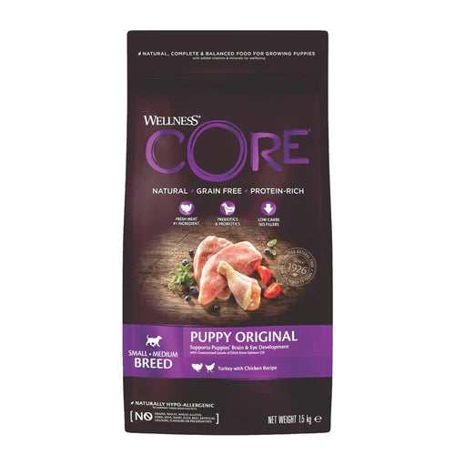 Wellness CORE Puppy Turkey with Chicken Grain Fee Dry Food