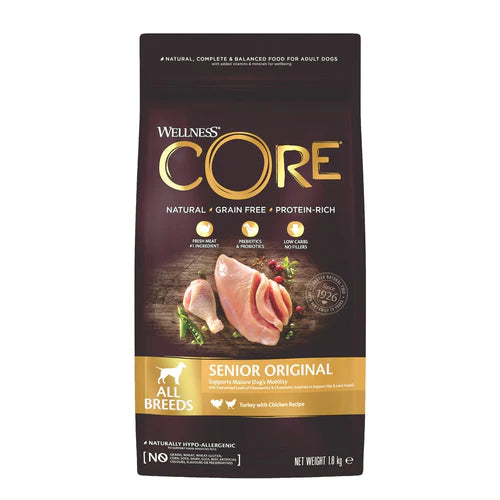 Wellness CORE Senior Turkey and Chicken Grain Free Dog Food