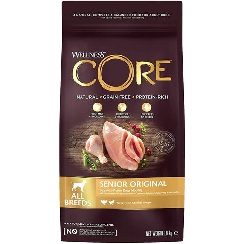 Wellness CORE Senior Turkey and Chicken Grain Free Dog Food