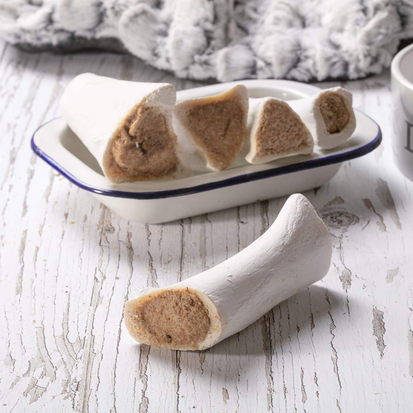 image showing tripe and beef filled bones