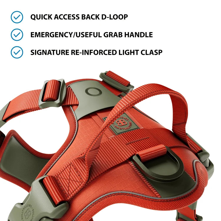 BullyBillows Anti Pull Hurricane Harness Lighter - With Handle - Burnt Orange X Khaki