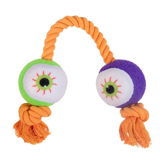 Rosewood Goofy Eyes Rope Tug Toy