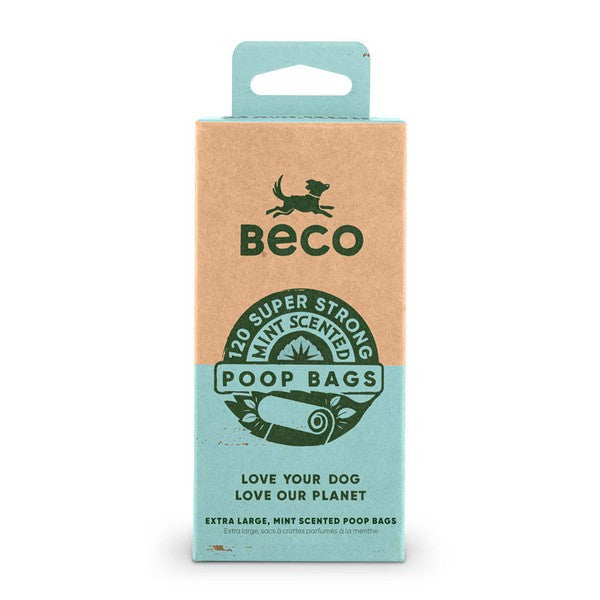 Beco Poop Bags Mint Scented 120 Pack Rolls