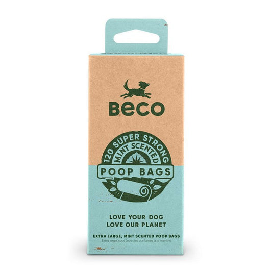 Beco Poop Bags Mint Scented no Handles 120 Bags