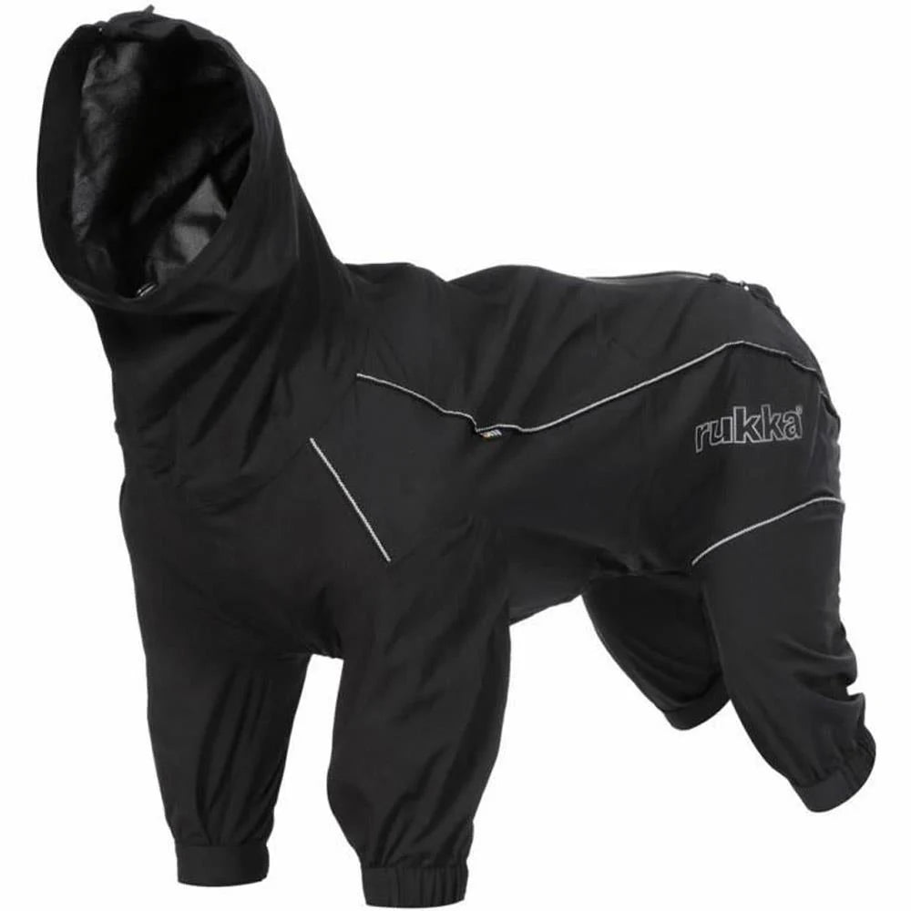 Rukka Pets Weather Protective Dog Overall Black