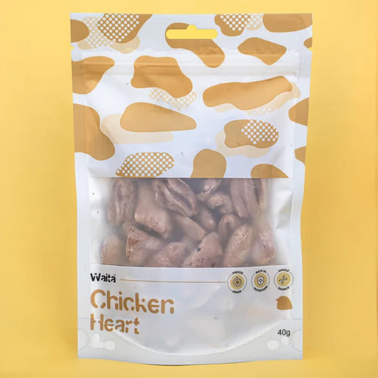 Waita Freeze Dried Chicken Hearts Small Pack 40g