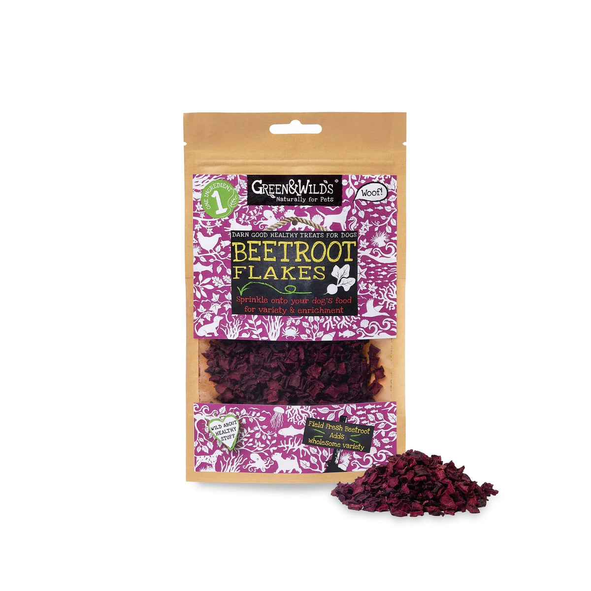 Green & Wild's Beetroot Flakes 50g
