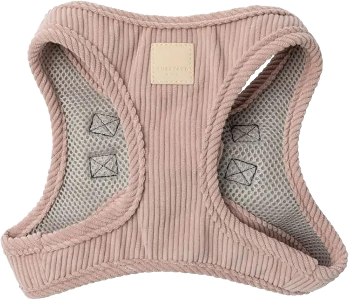 Fuzzyard Life Corduroy Step In Dog Harness Soft Blush
