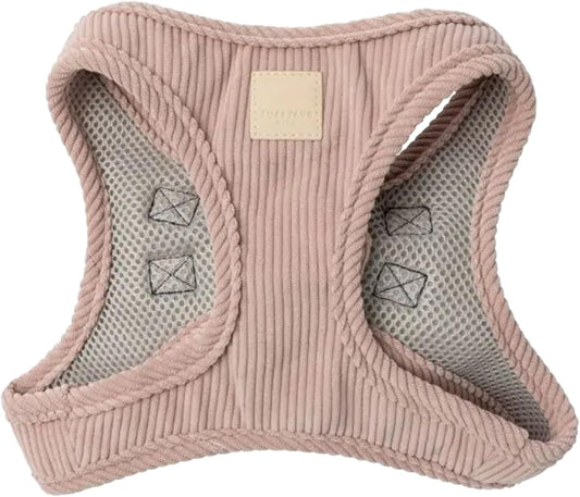 Fuzzyard Life Corduroy Step In Dog Harness Soft Blush