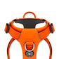 BullyBillows Air Mesh Dog Harness - Anti-Pull, With Handle, Non Restrictive & Adjustable Orangw