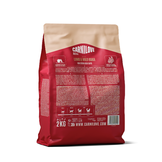 Carnilove Active Lamb & Wild Boar Cat Dry Food