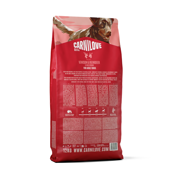 Carnilove Active Venison, Reindeer & Wild Boar Dry Dog Food