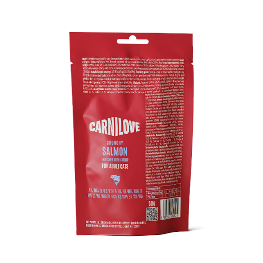 Carnilove Salmon with Catnip Cat Crunchy Snack Treats 50g
