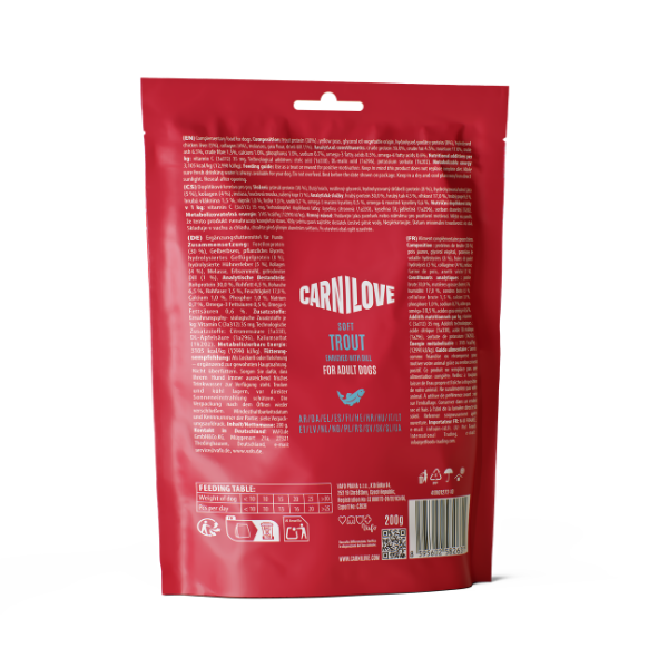 Carnilove Trout with Dill Dog Soft Snack Treats 200g