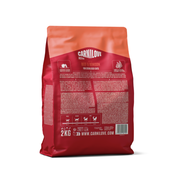 Carnilove Active Beef & Venison Cat Dry Food