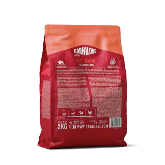 Carnilove Active Beef & Venison Cat Dry Food
