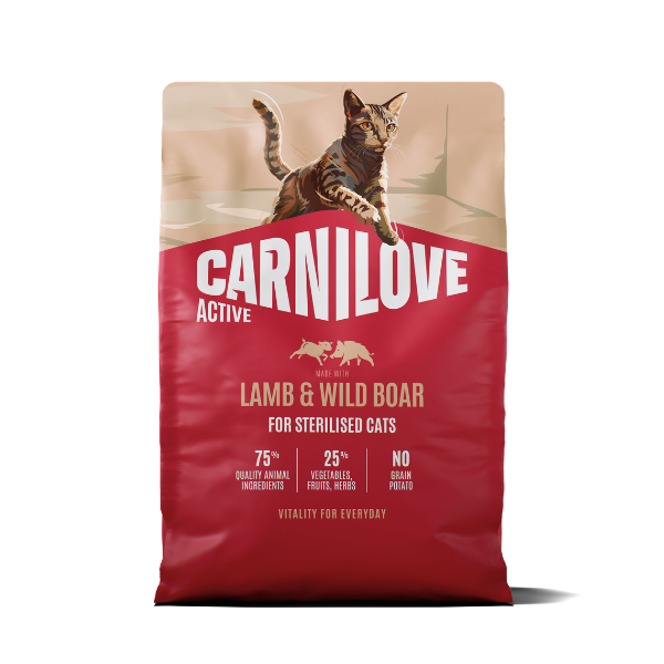 Carnilove Active Lamb & Wild Boar Cat Dry Food