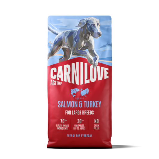 Carnilove Active Salmon & Turkey Large Breed Dry Dog Food