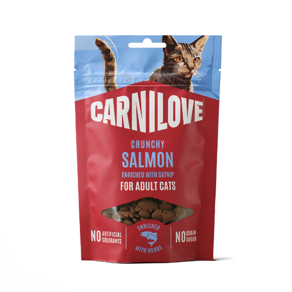Carnilove Salmon with Catnip Cat Crunchy Snack Treats 50g