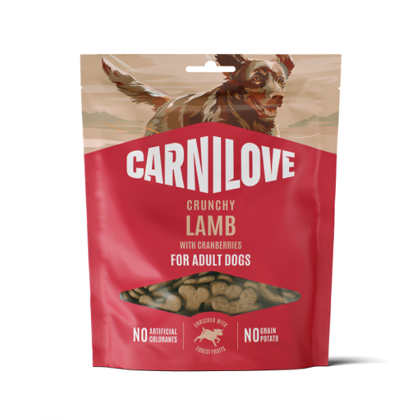 Carnilove Lamb with Cranberries Crunchy Snack Dog Treats 200g