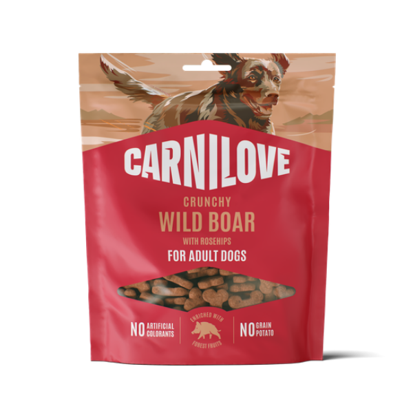 Carnilove Wild Boar with Rosehips Crunchy Snack Dog Treats 200g