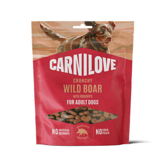 Carnilove Wild Boar with Rosehips Crunchy Snack Dog Treats 200g