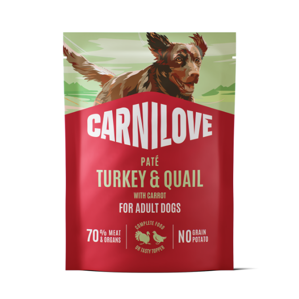Carnilove Turkey & Quail with Carrot Pate Dog Pouch 300g