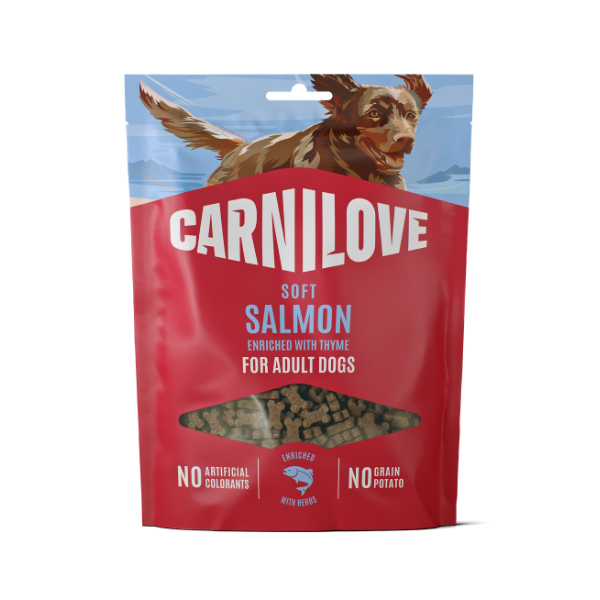 Carnilove Salmon with Thyme Dog Soft Snack Treats 200g